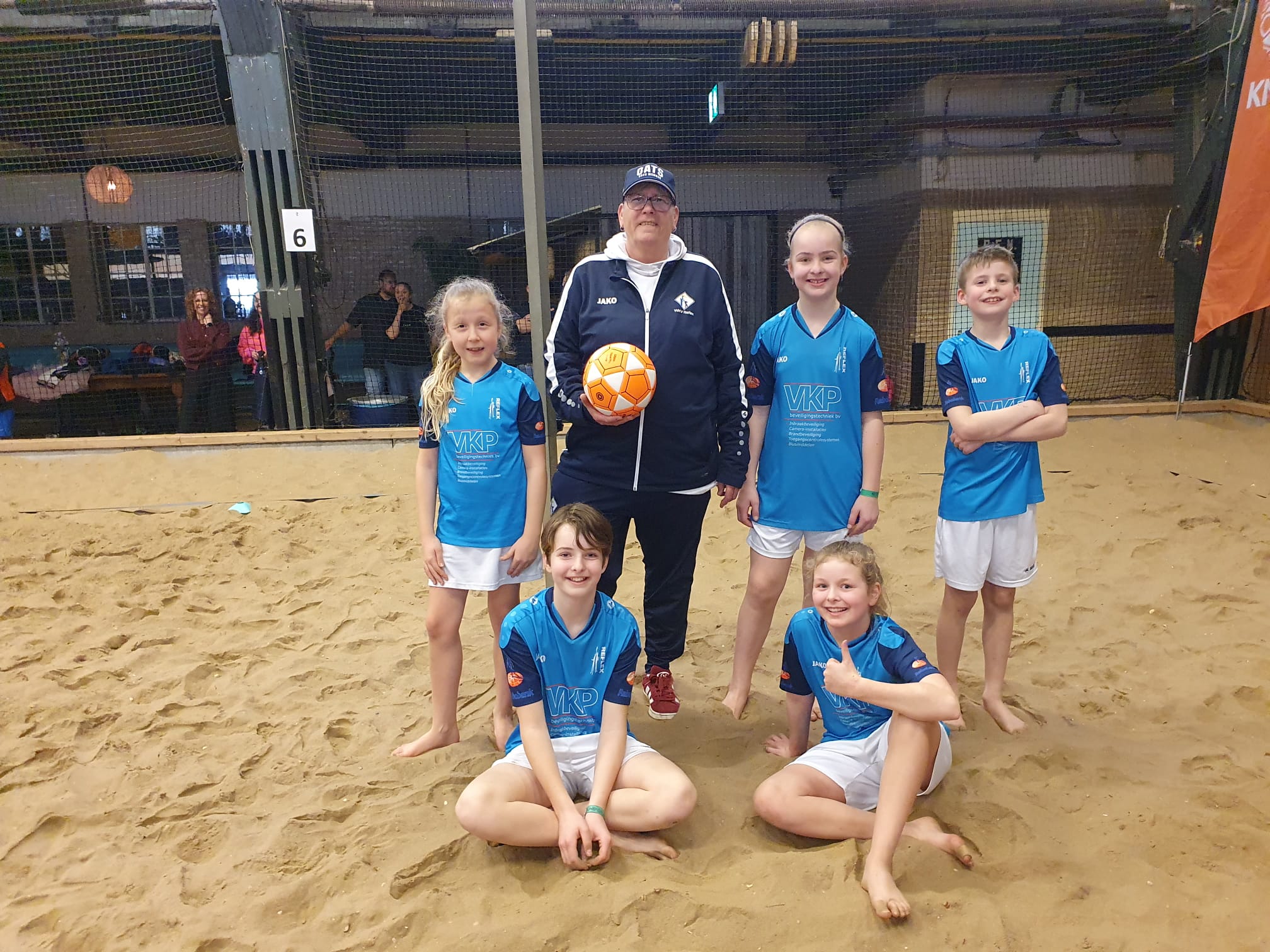 Beachkorfbal toernooi Aalsmeer met 2 teams